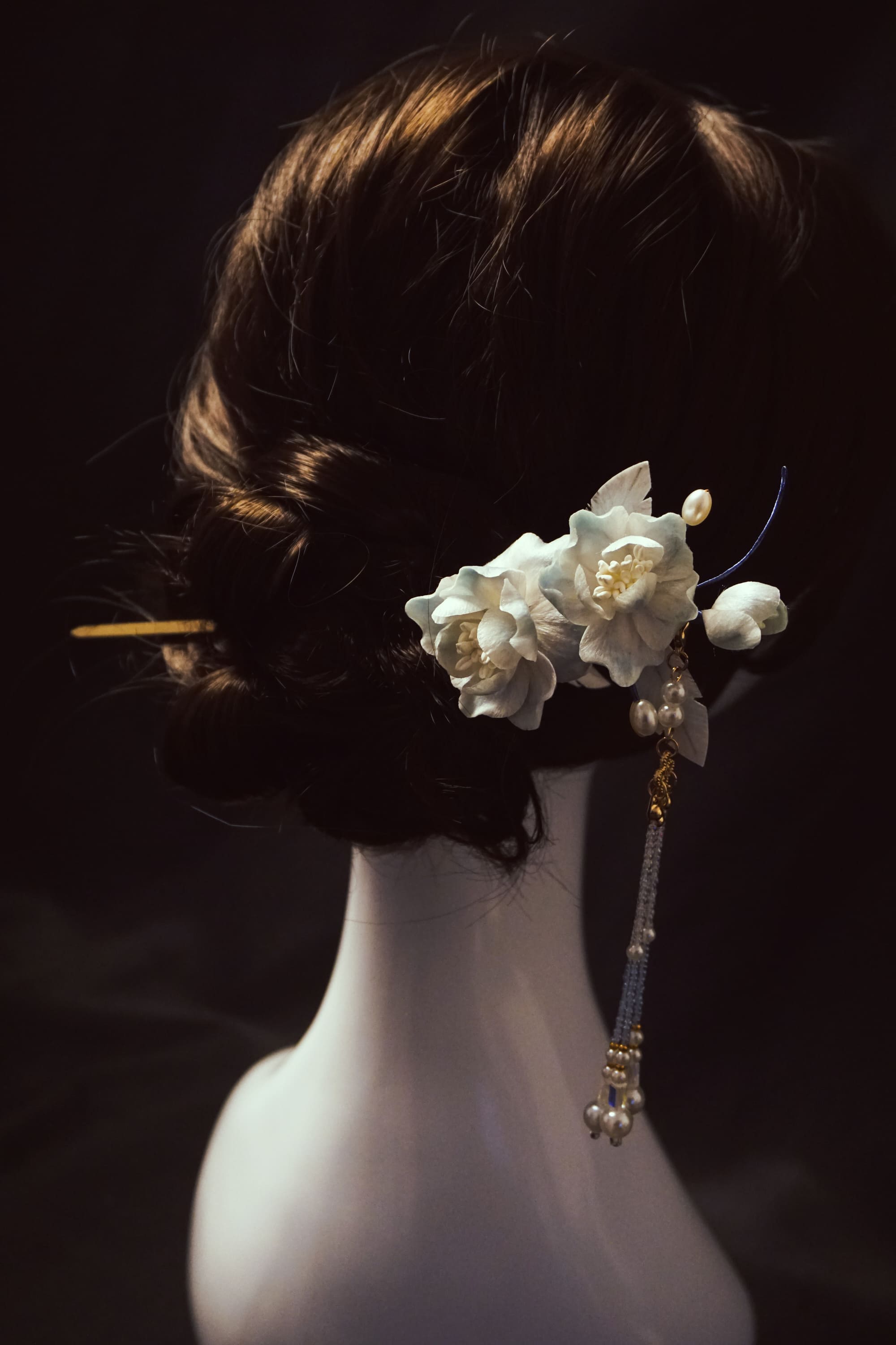 Blue Serenity Floral Hair Pin